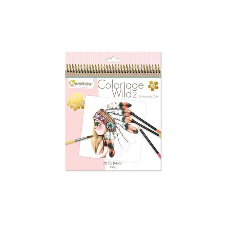 Avenue Mandarine - BLOC CLAIR. COLORIAGE WILD 2