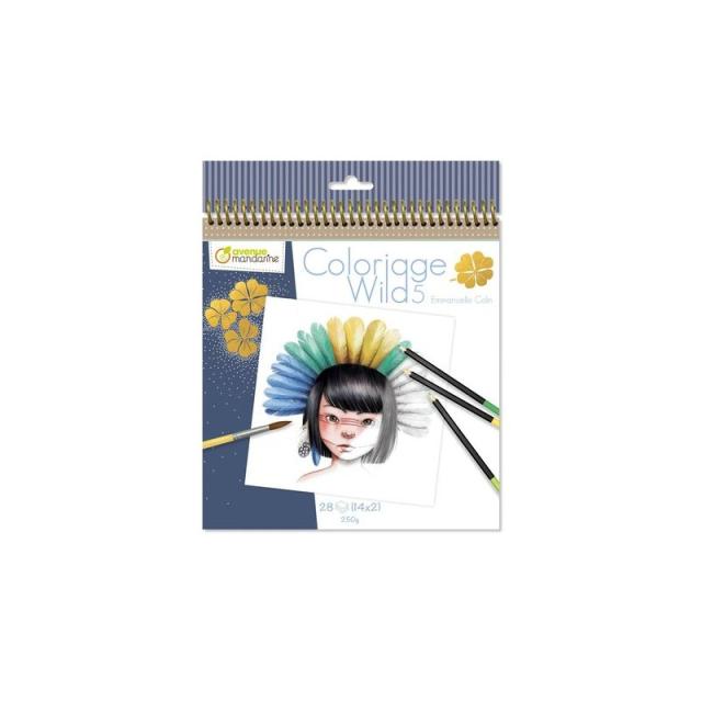 Avenue Mandarine - BLOC CLAIR. COLORIAGE WILD 5