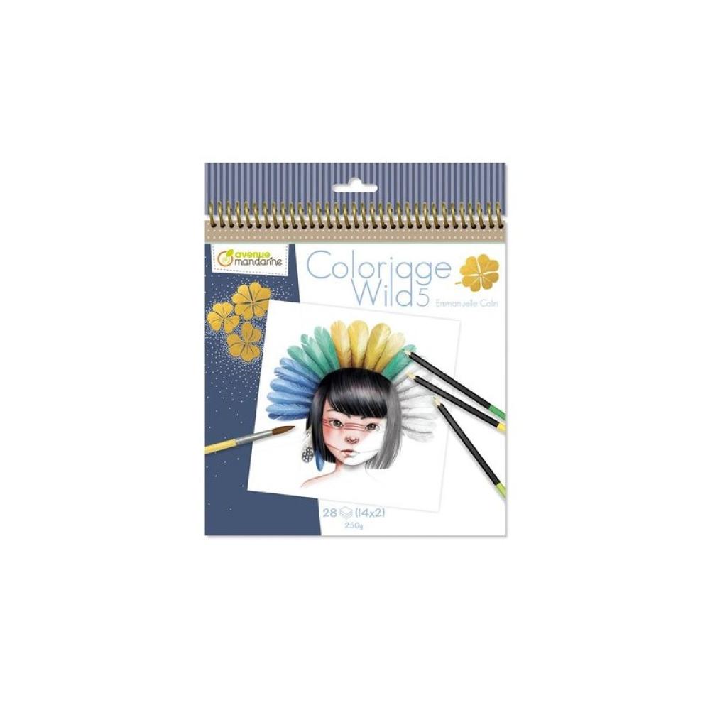 Avenue Mandarine - BLOC CLAIR. COLORIAGE WILD 5