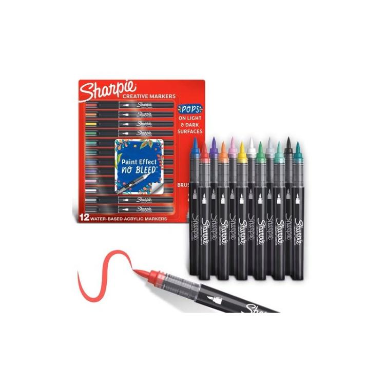 Sharpie - ROTUL.SHARPIE CREAT. P.PINCEL BL.12