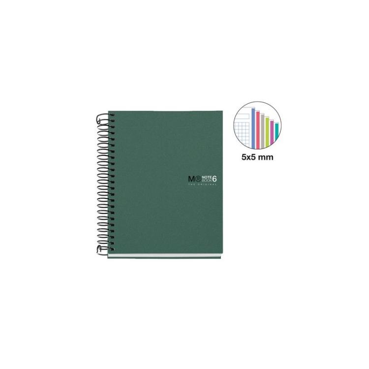 Miquelrius - BLOC MR NB-6 mic.PP A6 150h CD.5 KAKI - Pack de 5 unidades