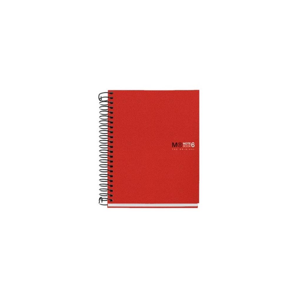 Miquelrius - BLOC MR NB-6 mic.PP A6 150h CD.5 ROJO - Pack de 5 unidades
