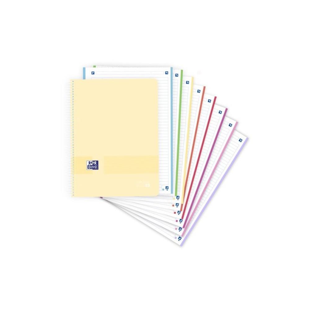 Oxford - BLOC OXF. EU.BOOK 8 A4 160h HZ. PASTEL - Pack de 5 unidades