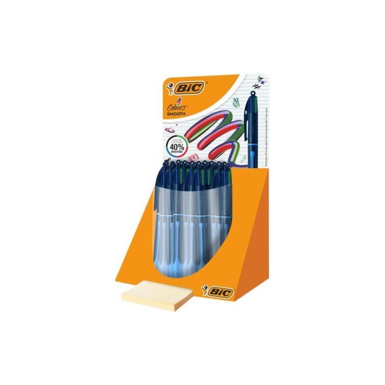 BIC - BOLIGRAFO 4 COL.BIC SMOOTH DROP EXP.30