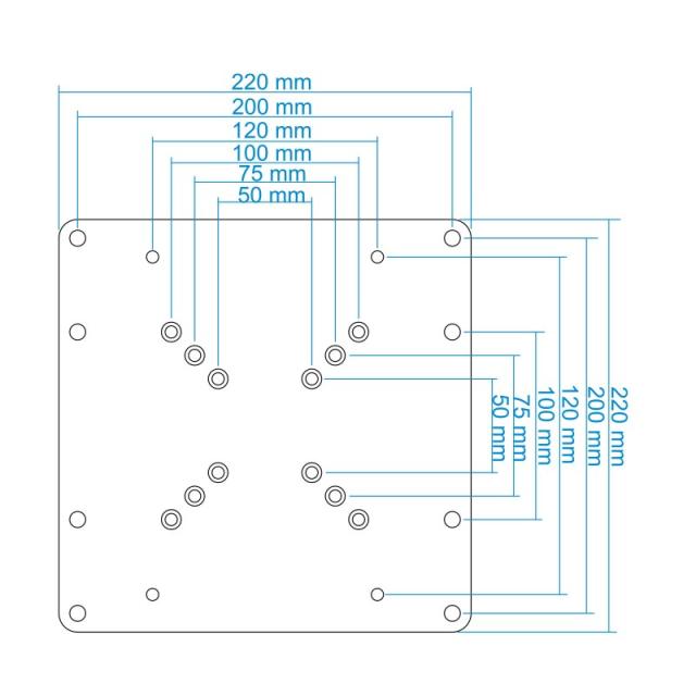 TooQ - Adaptador VESA 200X200