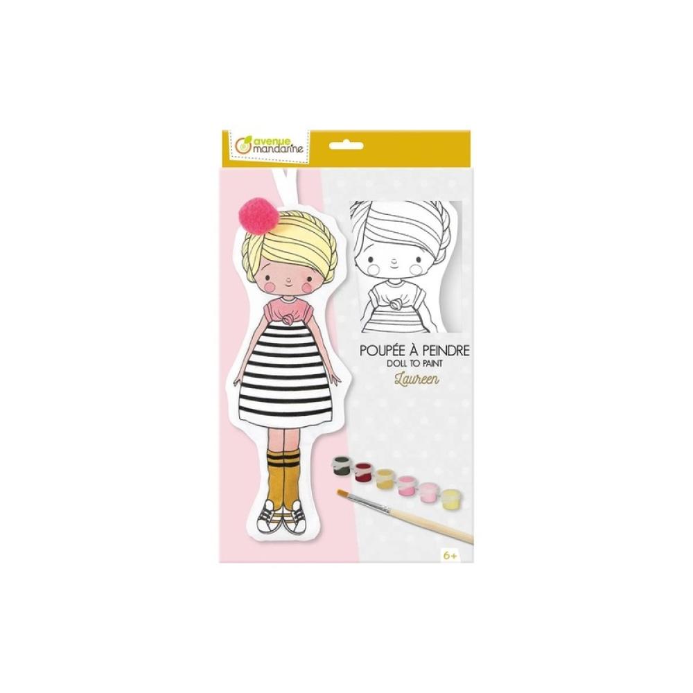 Avenue Mandarine - KIT MANU. MUÑECA PARA PINTAR LAUREEN