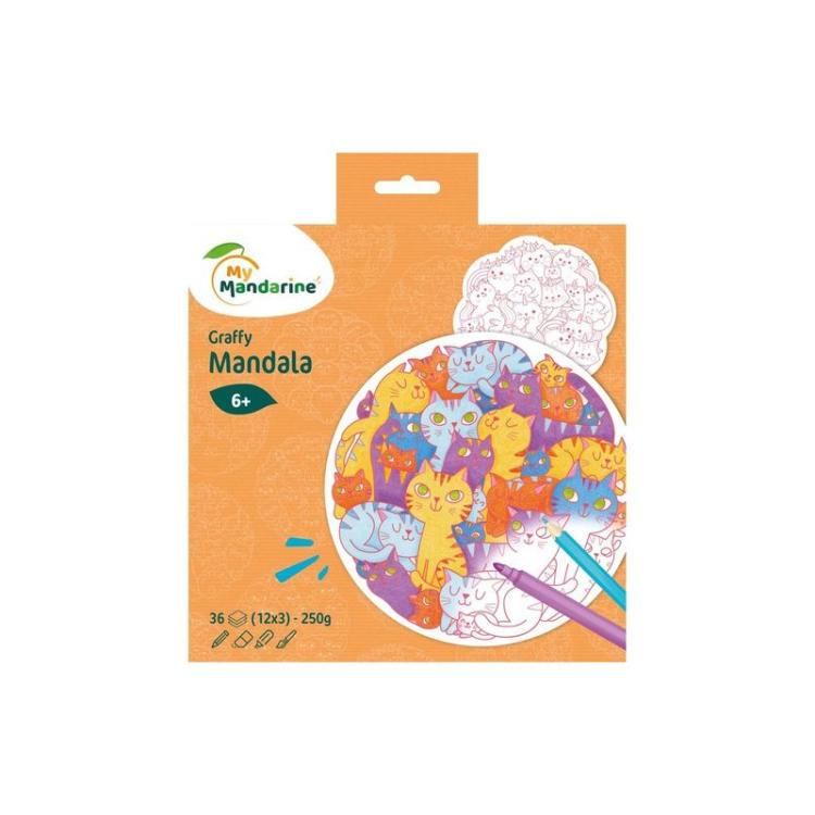 Avenue Mandarine - BLOC MANDALA CLAIR. GRAFFY MAND. GATOS