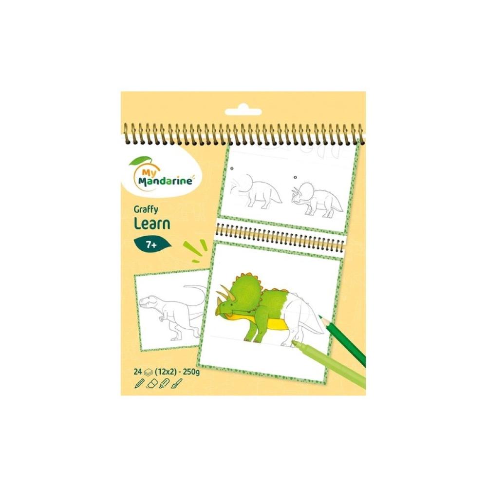 Avenue Mandarine - BLOC CLAIR. MANDARINE DINOSAURIOS