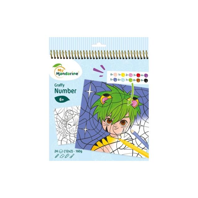 Avenue Mandarine - BLOC CLAIR. MANDARINE DIB.NUM. MANGA