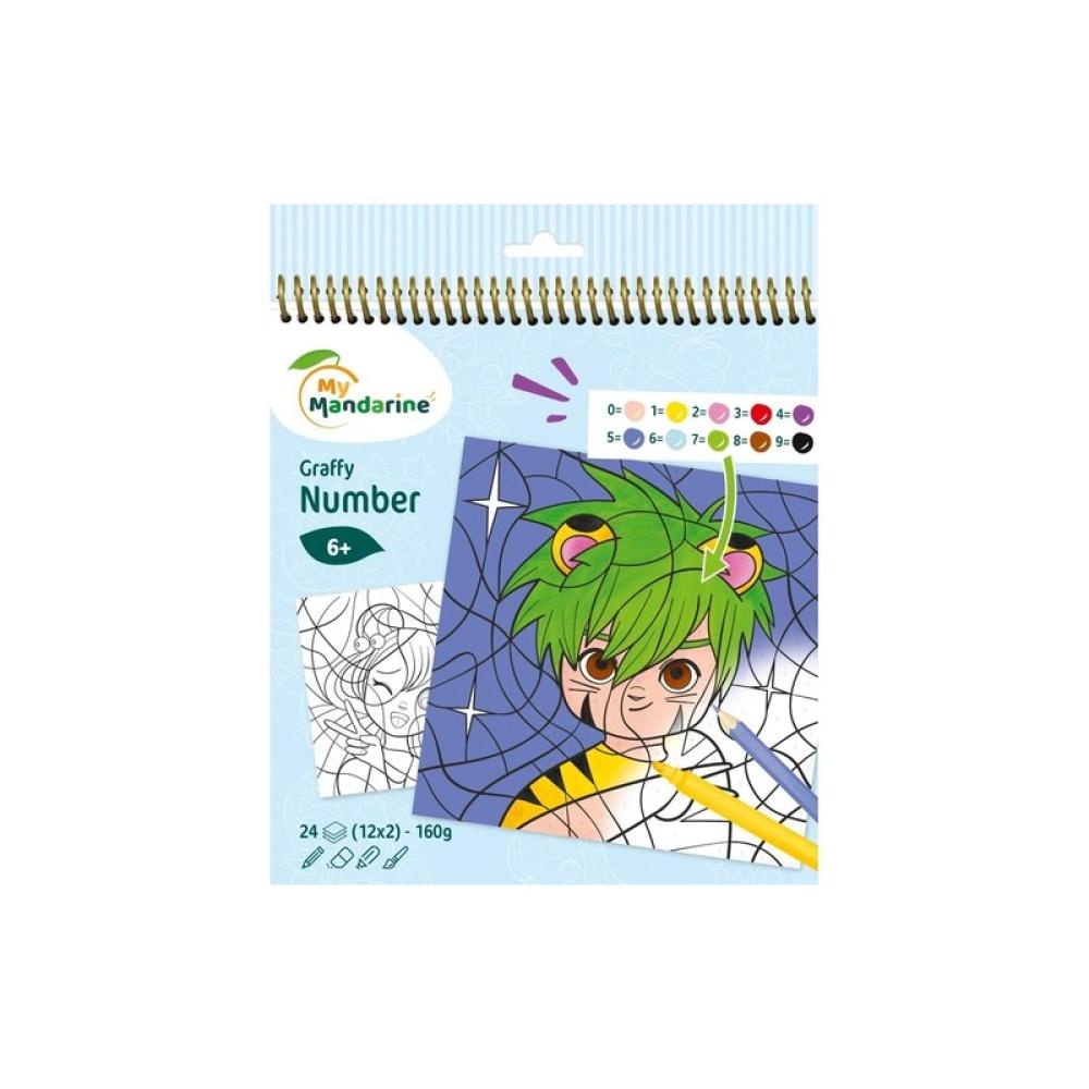 Avenue Mandarine - BLOC CLAIR. MANDARINE DIB.NUM. MANGA