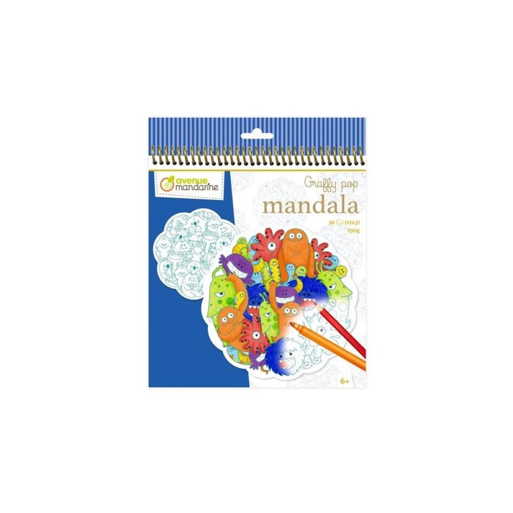 Avenue Mandarine - BLOC MANDALA CLAIR. GRAFFY MAND. MONST.