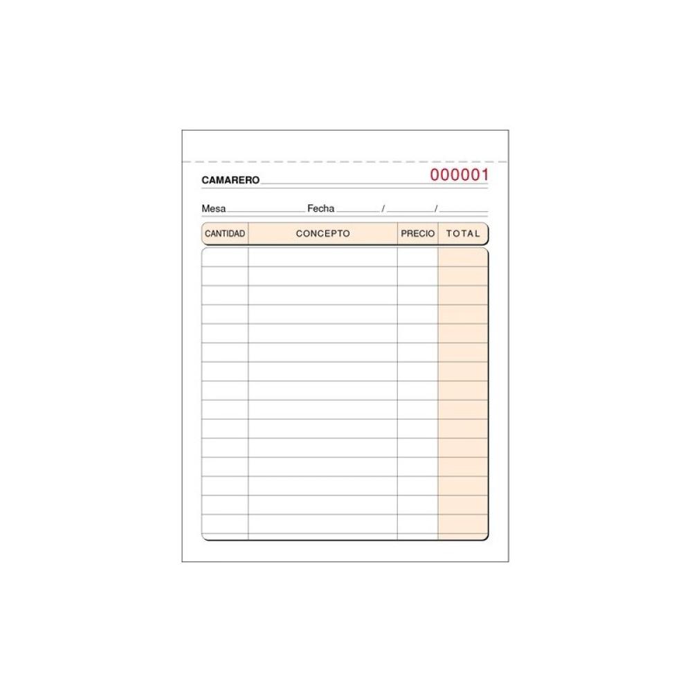 Loan - TALONARIO CAMAREROS 8º DUP.NUMER. LOAN - Pack de 10 unidades