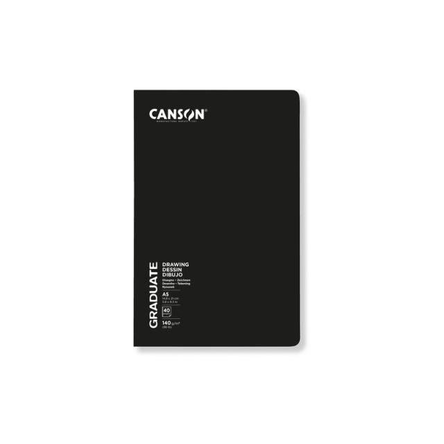 Canson - CUAD. DIBUJO C. GRADUATE DESSIN GRAP.A5 - Pack de 5 unidades