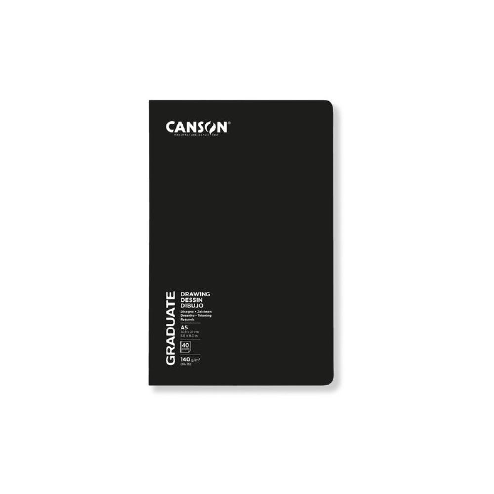Canson - CUAD. DIBUJO C. GRADUATE DESSIN GRAP.A5 - Pack de 5 unidades