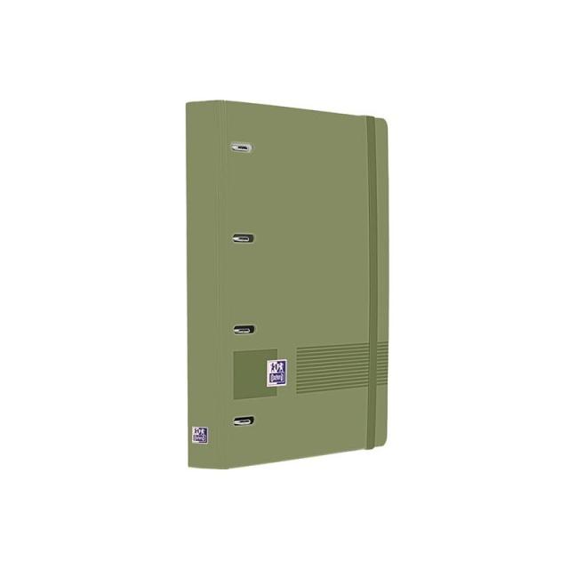 Oxford - OXFORD EUROPEANBINDER LIVE&GO CARPETA ANILLAS 4X35 A4+ C/RECAMBIO 5X5 WRITE&ERASE POLYFOAM VERDE SAFARI 400195520 - Pac