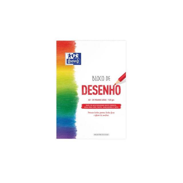 Oxford - BLOC DIBUJO OXFORD ENC. A3 120g 24h - Pack de 20 unidades