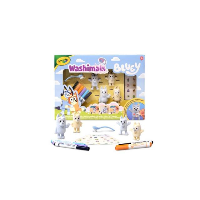 Crayola - JUEGO CRAYOLA WASHIMALS SET BLUEY