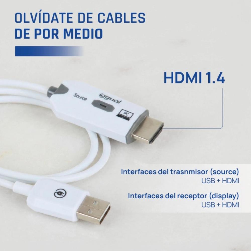 iggual - Transmisor y receptor HDMI FHD inalÃ¡mbrico