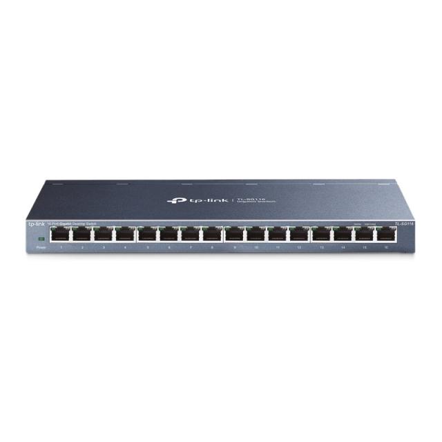 TP-Link - TL-SG116 No administrado Gigabit Ethernet (10/100/1000) Negro