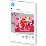HP - Papel fotográfico Matte, 180 g/m2, 10 x 15 cm (101 x 152 mm), 25 hojas