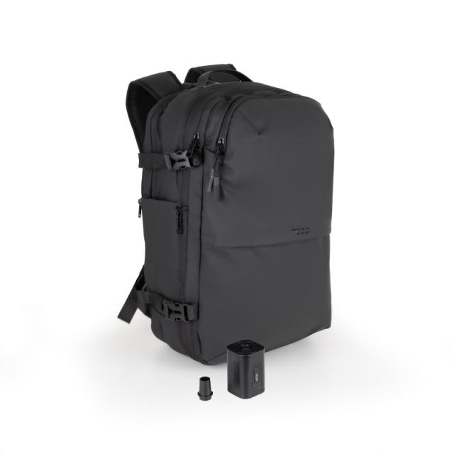 TooQ - Mochila de viaje con sistema de compresión al vacío y bomba de aire