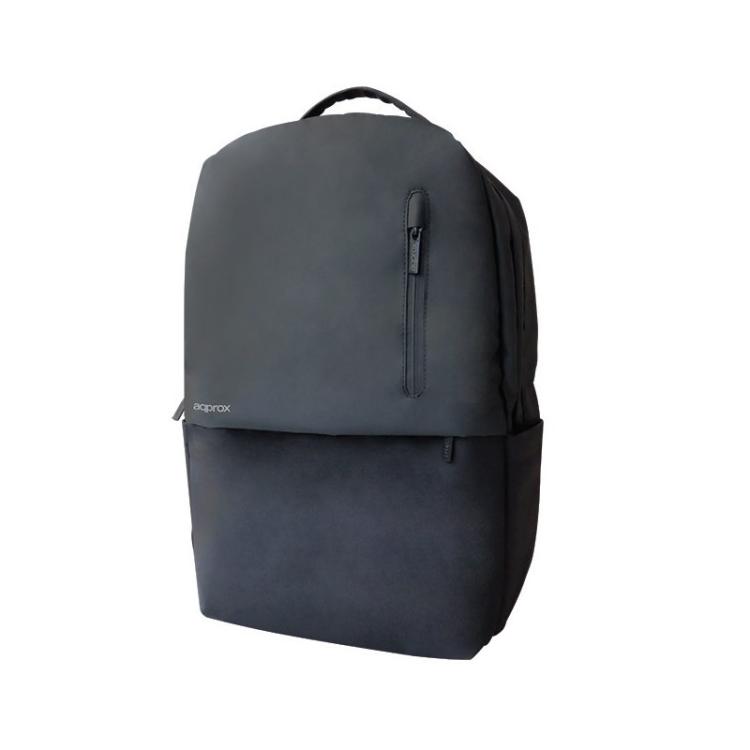 Approx - appBP501 mochila Negro Plástico, Poliéster, Poliuretano