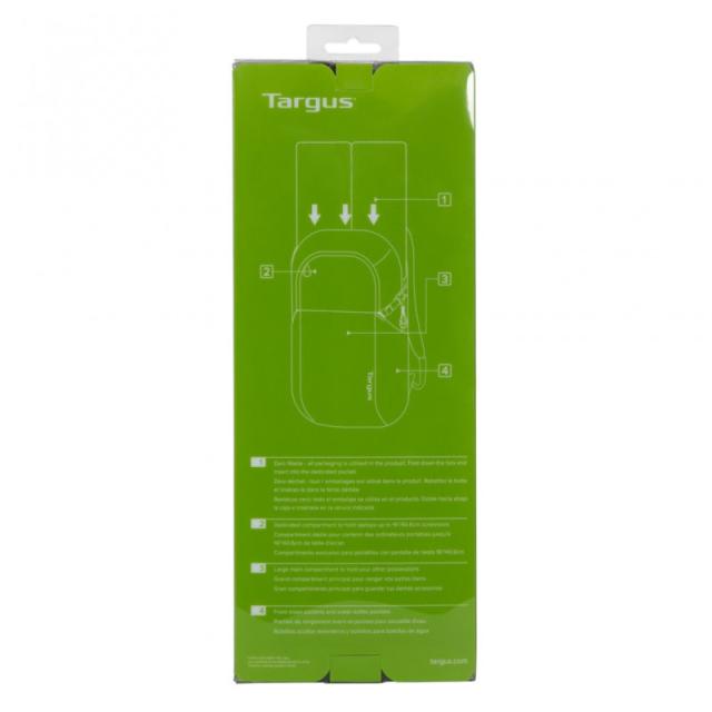 Targus - Zero Waste mochila Mochila informal Negro Plástico reciclado