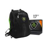 KeepOut - BK7GXL mochila Negro, Verde Imitación piel, Nylon