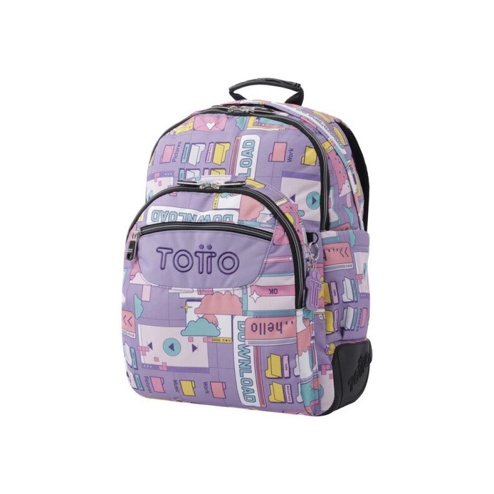 Totto - Crayoles mochila Mochila escolar Multicolor Poliéster