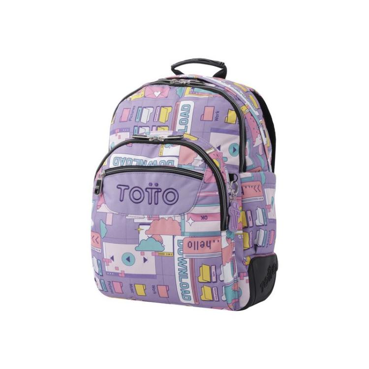 Totto - Crayoles mochila Mochila escolar Multicolor Poliéster