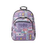 Totto - Crayoles mochila Mochila escolar Multicolor Poliéster