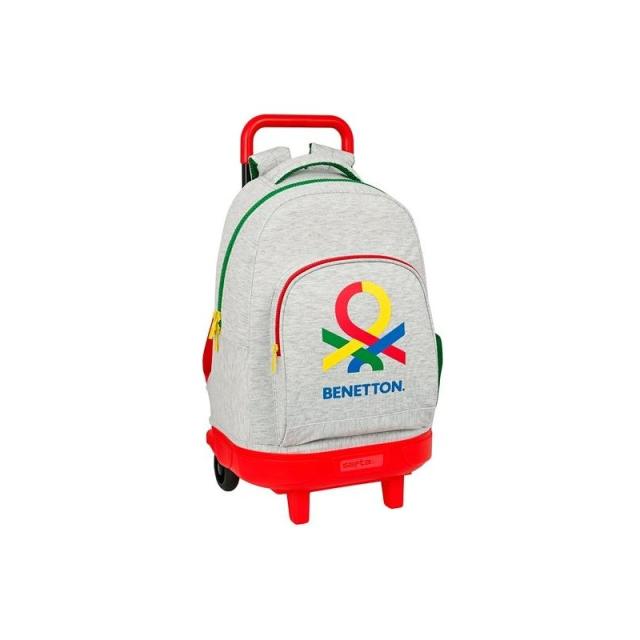 Safta - SAFTA MOCHILA GRANDE C/RUEDAS COMPACT EXTRAÍBLE BENETTON POP