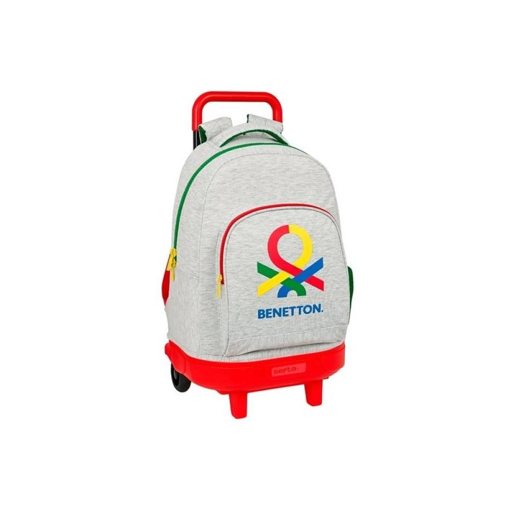 Safta - SAFTA MOCHILA GRANDE C/RUEDAS COMPACT EXTRAÍBLE BENETTON POP