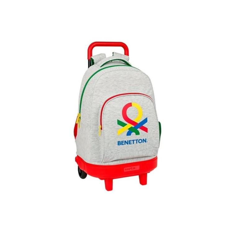 Safta - SAFTA MOCHILA GRANDE C/RUEDAS COMPACT EXTRAÍBLE BENETTON POP