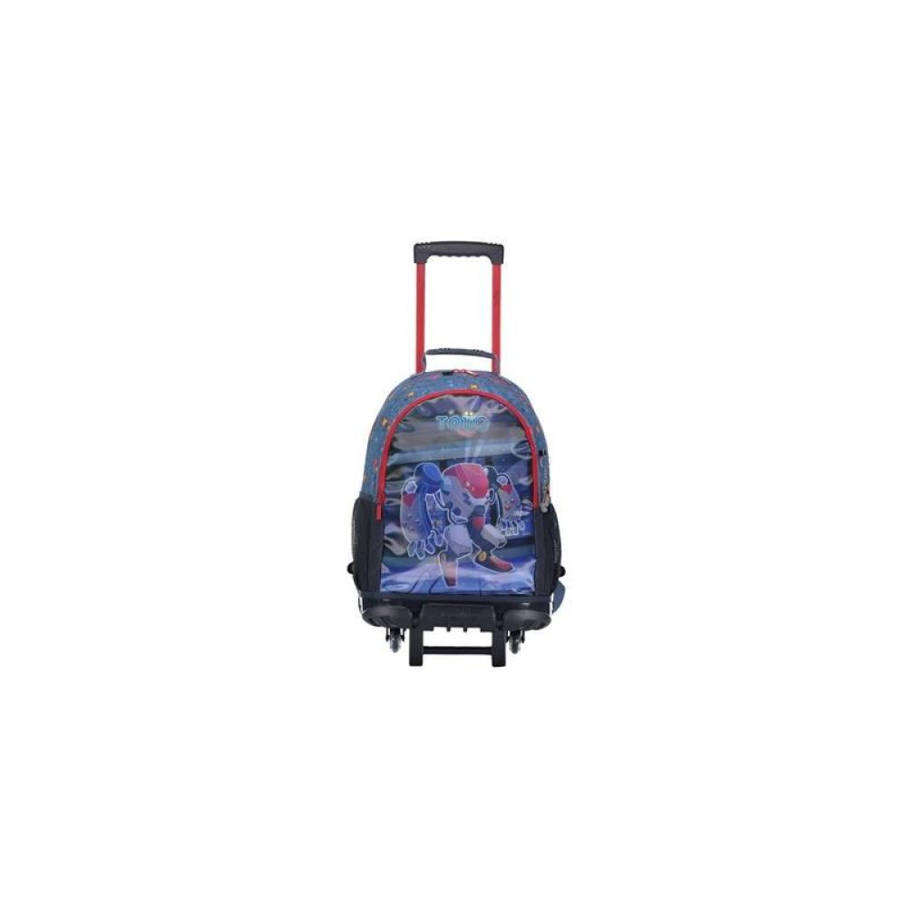 Totto - MOCHILA ESCOLAR GRANDE 3 RUEDAS - ATLAS TOTTO MJ03ATA003-2210-2JW