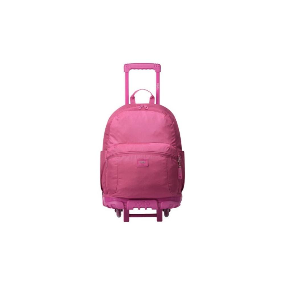 Totto - Trik - L mochila Mochila escolar Rosa Poliéster, Cloruro de polivinilo (PVC)