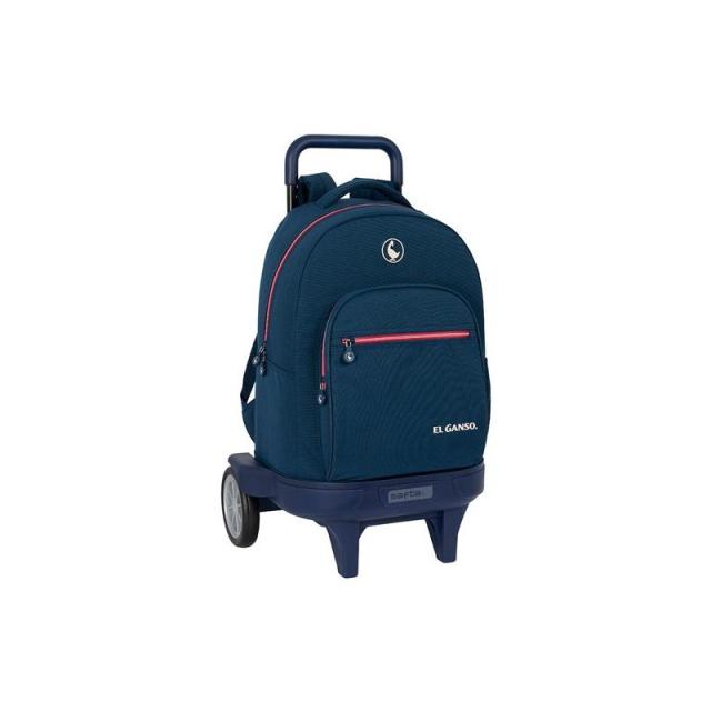 Safta - SAFTA MOCHILA GRANDE C/RUEDAS COMPACT EVOLUTION EXTRAÍBLE EL GANSO CLASSIC AZUL