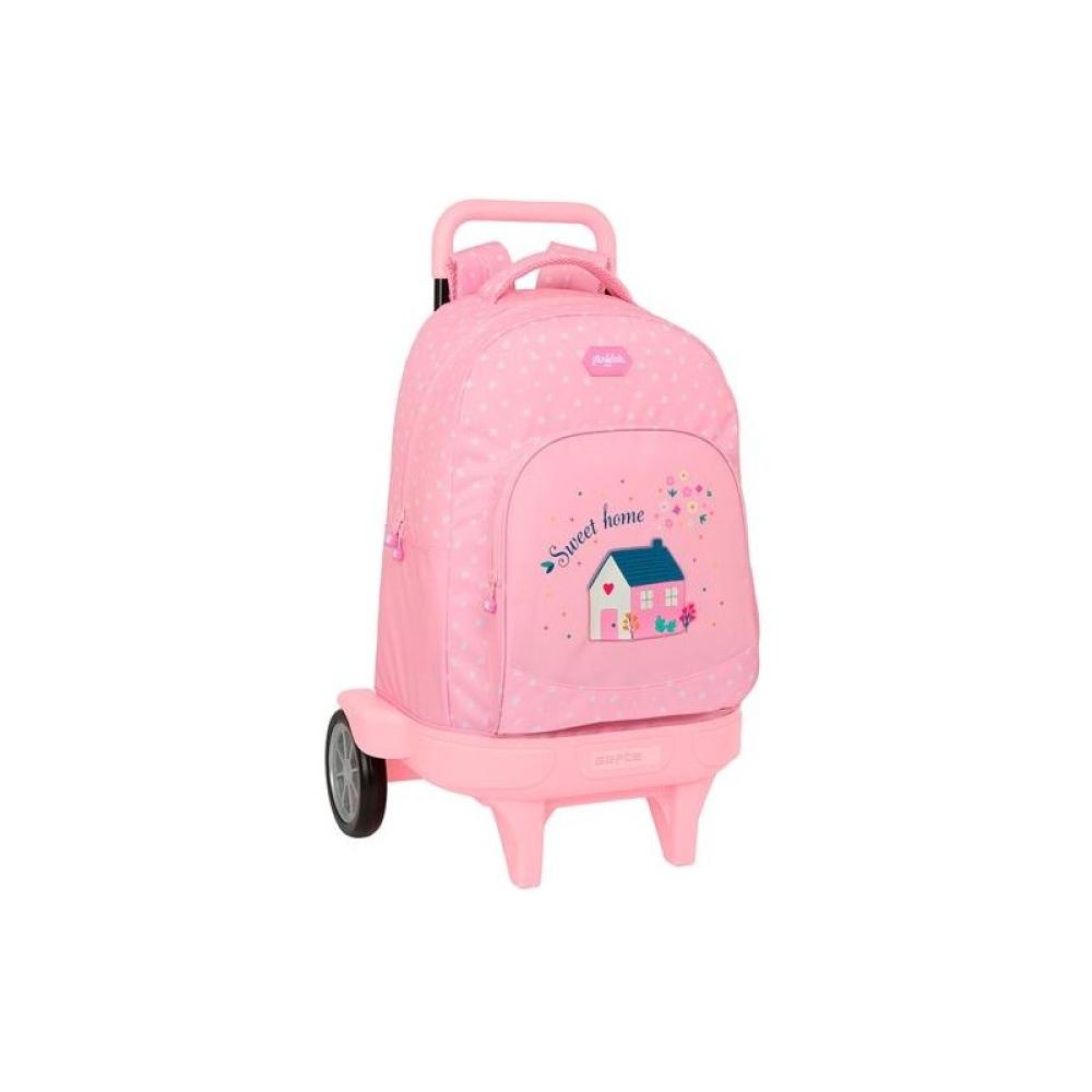Safta - SAFTA MOCHILA GRANDE C/RUEDAS COMPACT EVOLUTION EXTRAÍBLE GLOWLAB KIDS SWEET HOME