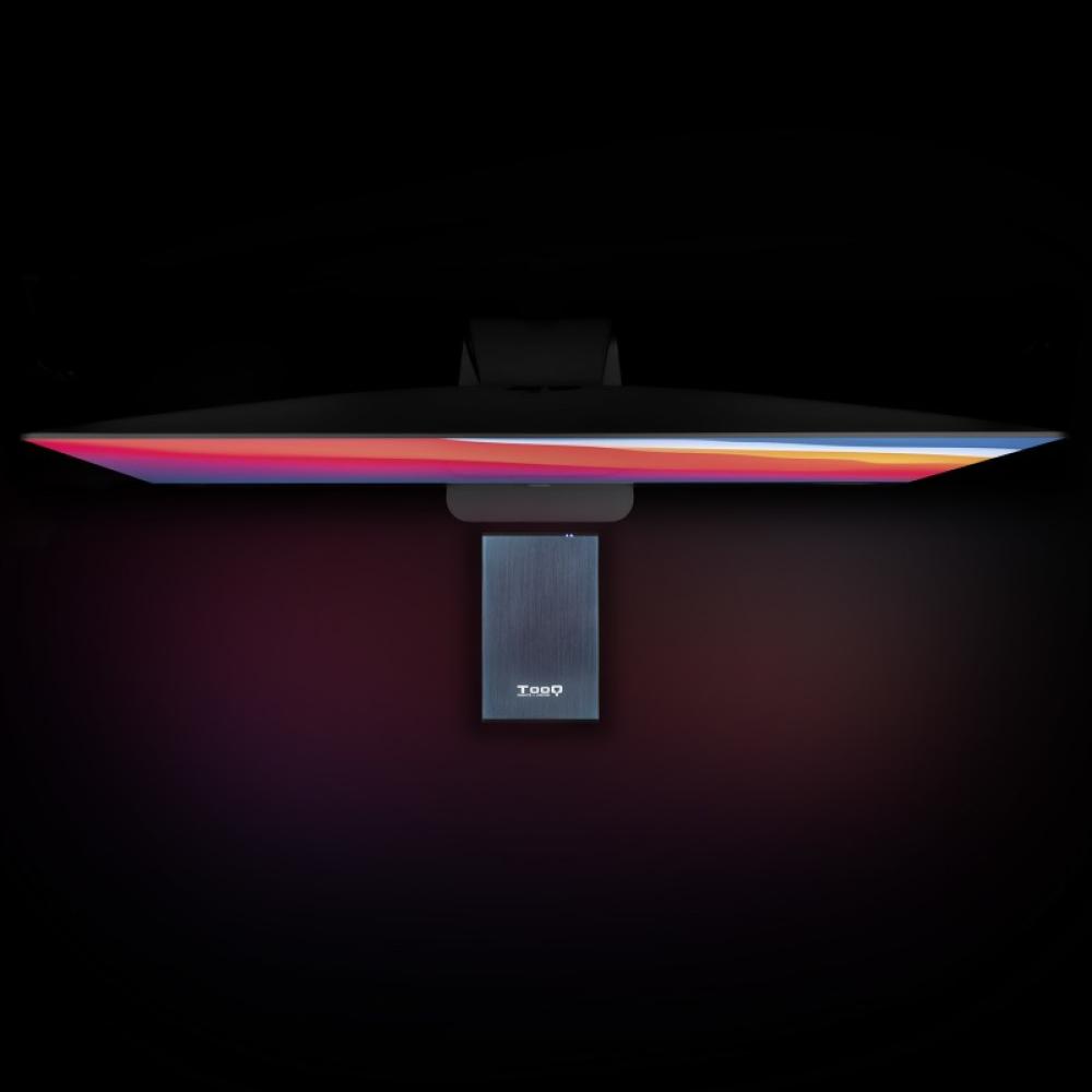 TooQ - TQE-2527PB caja para disco duro externo Caja de disco duro (HDD) Negro, Marina 2.5"