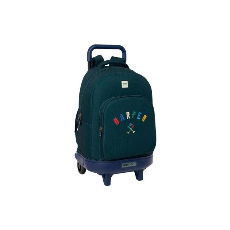 Safta - SAFTA MOCHILA GRANDE CON RUEDAS COMPACT EXTRAÍBLE HARPER & NEYER
