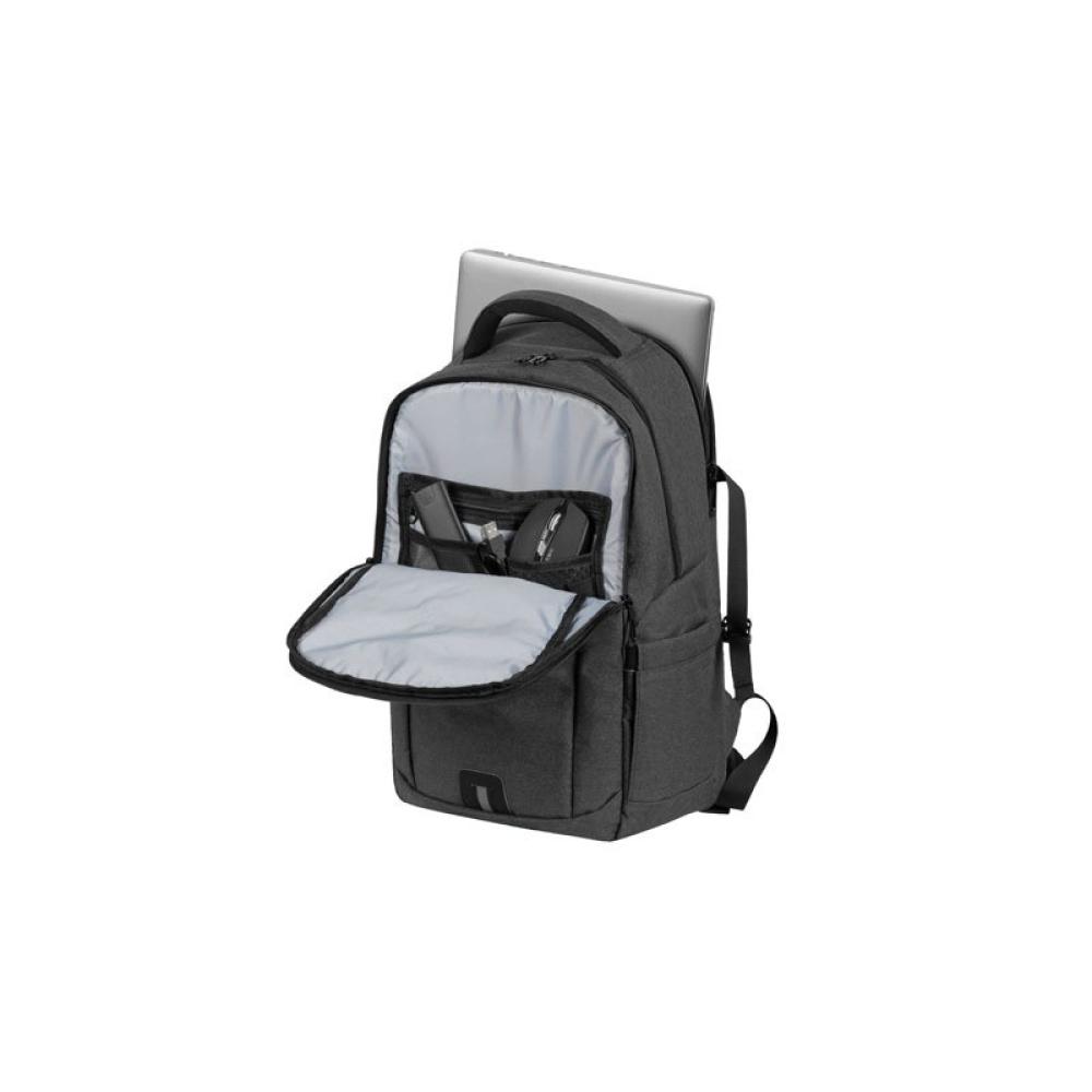 NATEC - NTO-2226 mochila City backpack Negro, Gris Poliéster