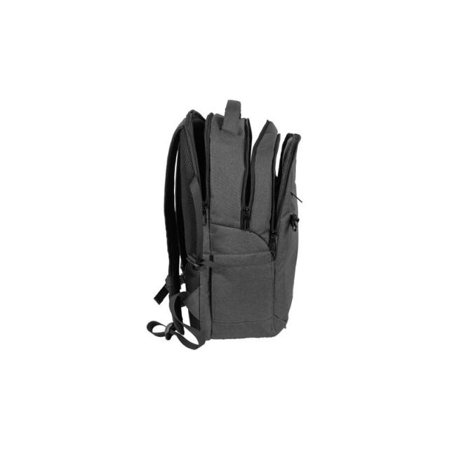 NATEC - NTO-2226 mochila City backpack Negro, Gris Poliéster
