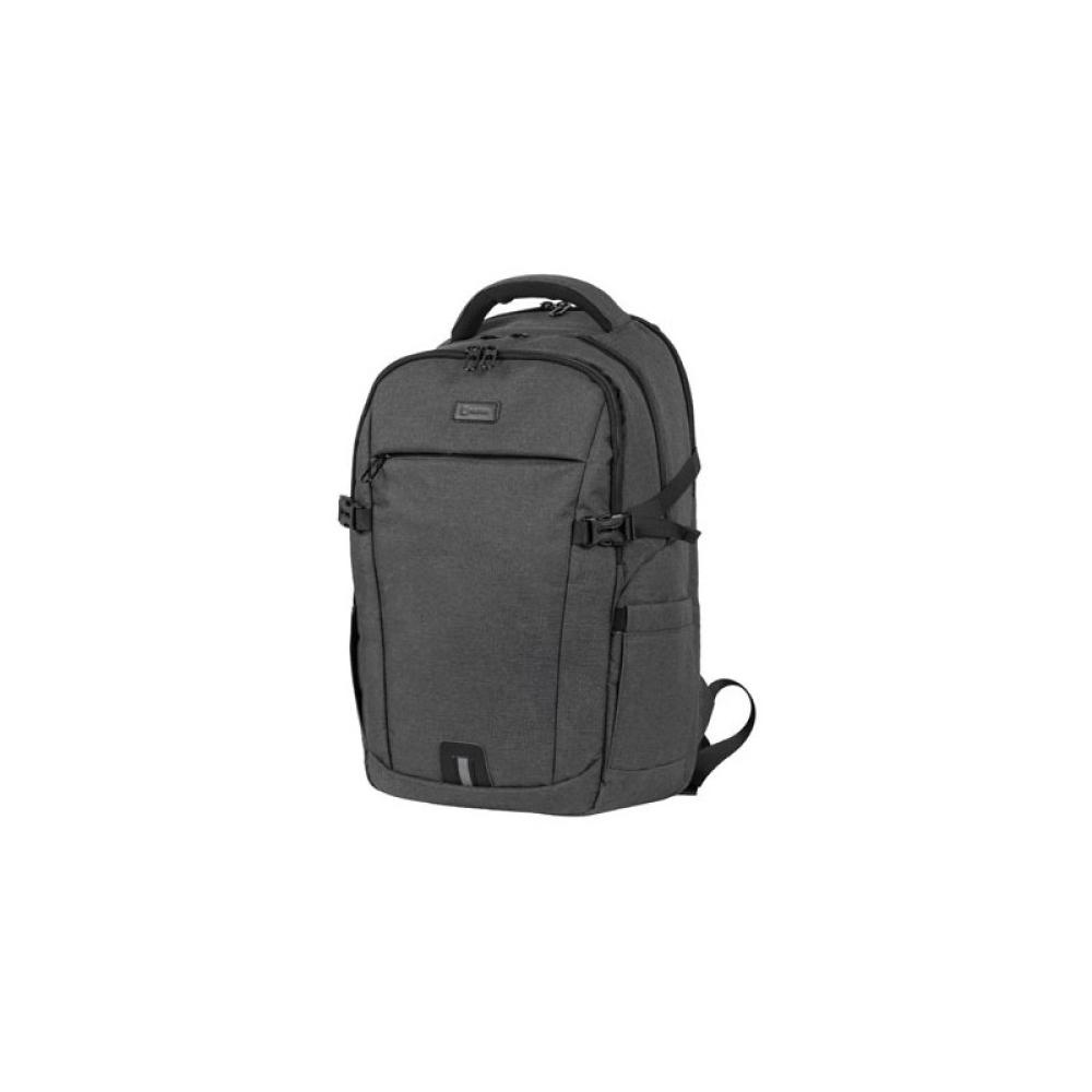 NATEC - NTO-2226 mochila City backpack Negro, Gris Poliéster
