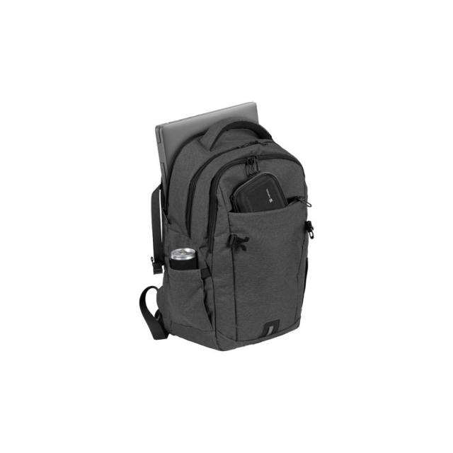 NATEC - NTO-2226 mochila City backpack Negro, Gris Poliéster