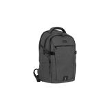 NATEC - NTO-2226 mochila City backpack Negro, Gris Poliéster