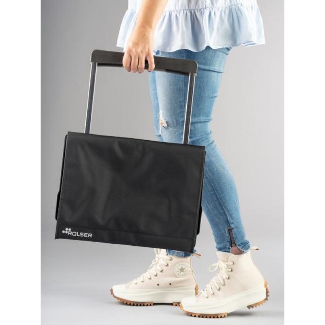 Rolser - PLE001-1023 bolsa de compras Negro Bolsa para carrito de la compra