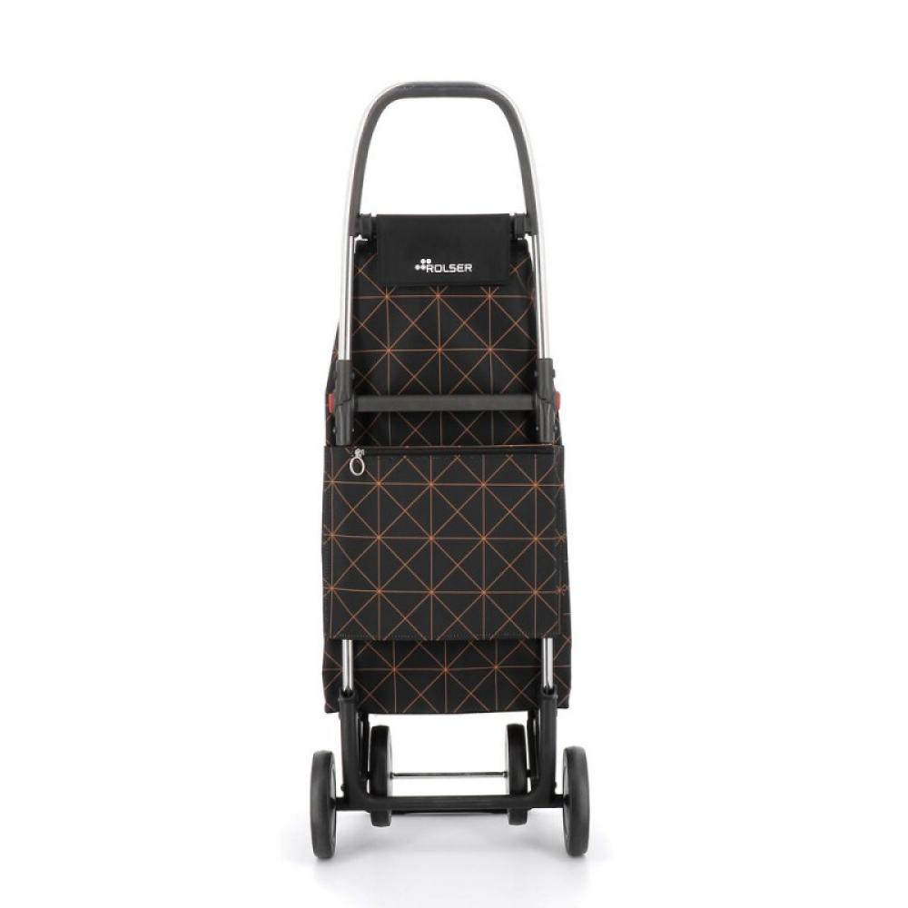 Rolser - IMX369-1012 bolsa de compras Negro, Naranja Bolsa para carrito de la compra