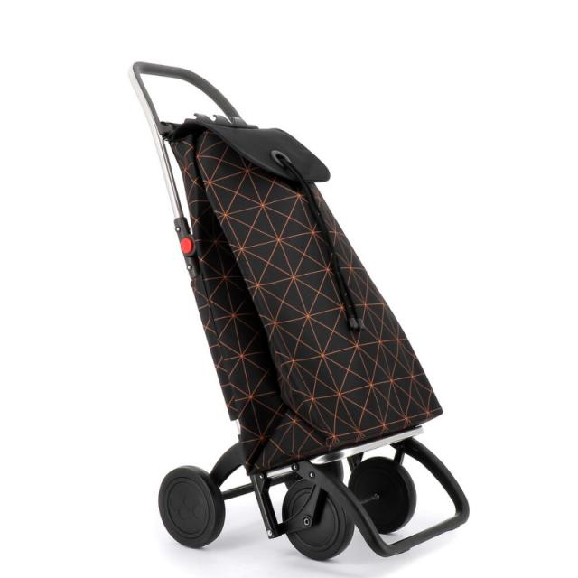 Rolser - IMX369-1012 bolsa de compras Negro, Naranja Bolsa para carrito de la compra