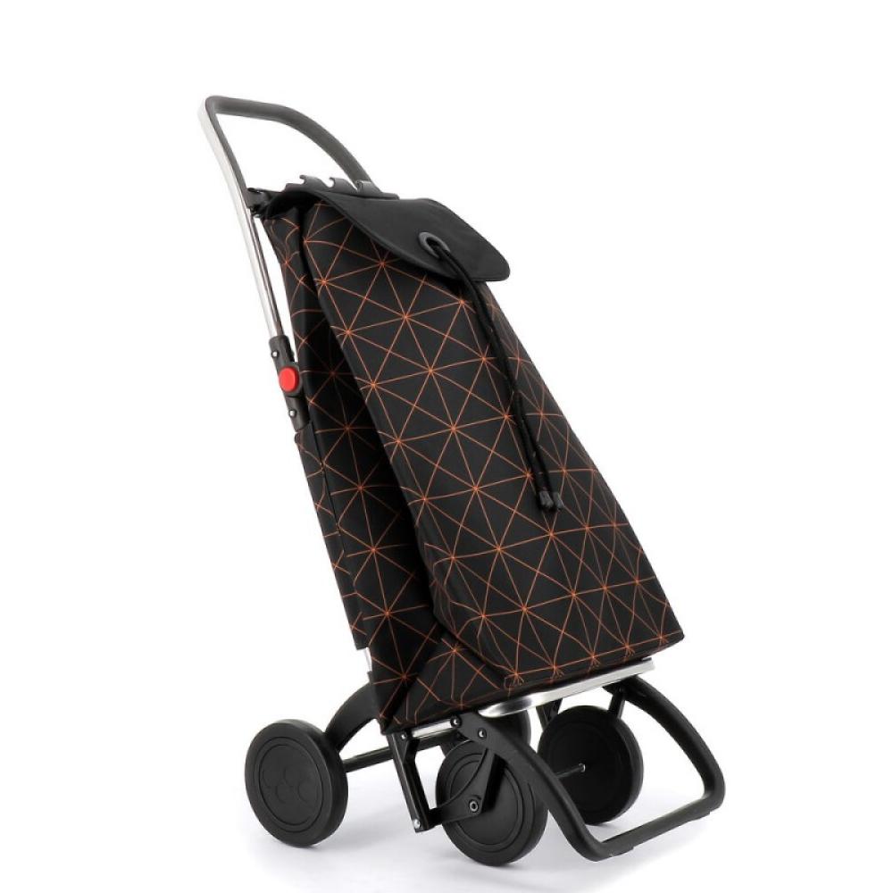 Rolser - IMX369-1012 bolsa de compras Negro, Naranja Bolsa para carrito de la compra