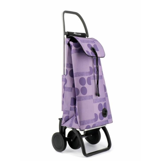 Rolser - I-Max Logos Negro, Púrpura Bolsa para carrito de la compra